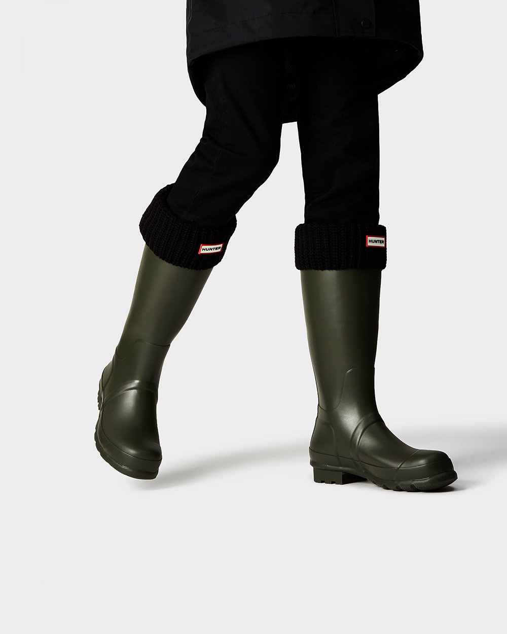 Hunter Hombre Original - Botas de Lluvia Verde Oscuro Oliva - 327-RXBTMN